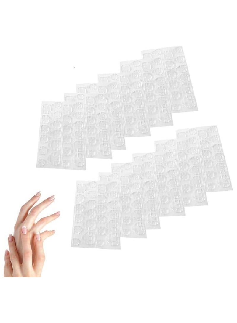 ستيكر لاصق للاظافر بوجهين بجودة مستوردة شريط جل الصناعية شفاف ومرن عبوة من 24 قطعه - Image 1