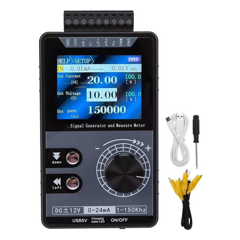 Generic 4-20mA Current Voltage Signal Generator Built-in Battery Power Supply Analog Simulator for PLC and Panel Debugging LED Test Calibration PWM Pulse 1-150kHz - Image 1