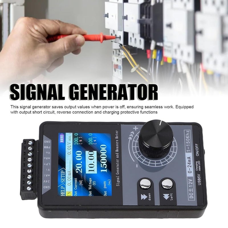 Generic 4-20mA Current Voltage Signal Generator Built-in Battery Power Supply Analog Simulator for PLC and Panel Debugging LED Test Calibration PWM Pulse 1-150kHz - Image 2