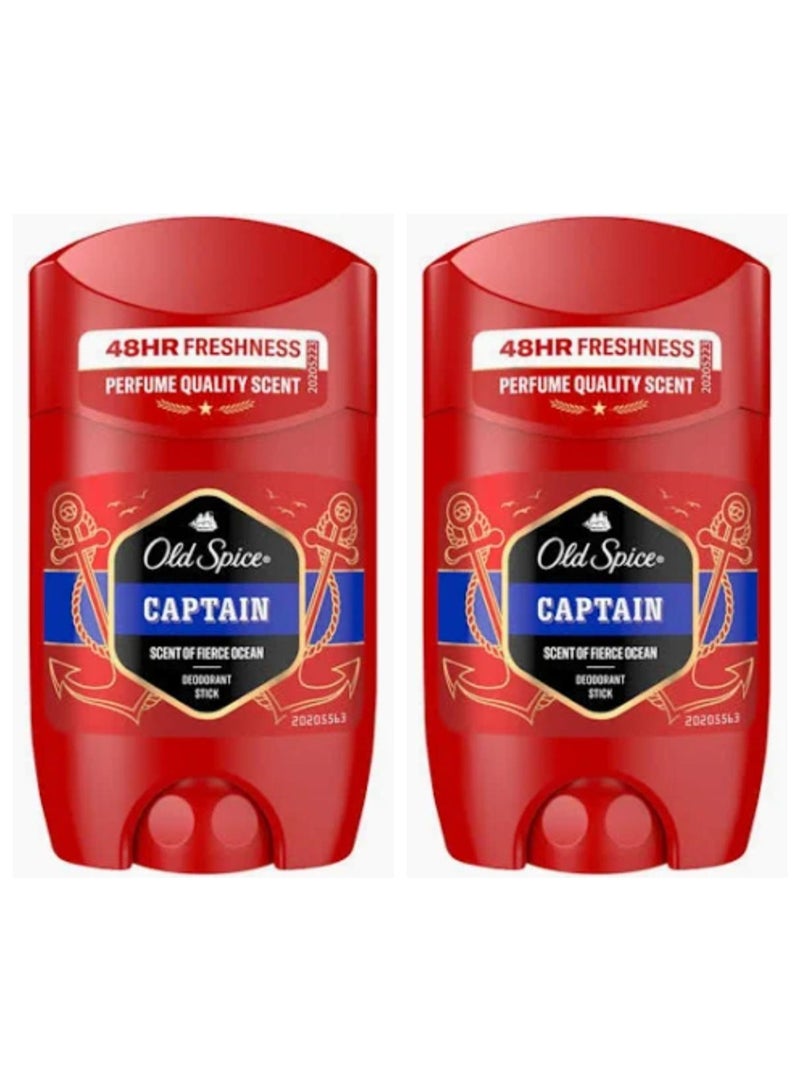Captain Stick Deodorant 50ml 2pcs