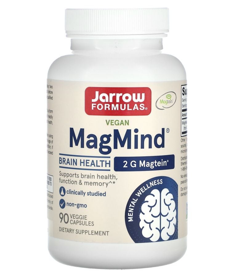 jarrow formulas Vegan MagMind® Brain Health 90 Veggie Capsules (48 mg per Capsule)