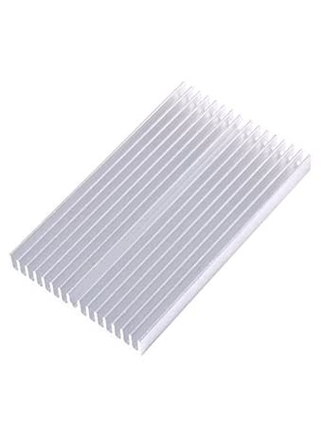 مشتت حرارة من الألومنيوم مقاس 100x60x10 مم لرقائق التبريد التبريد DIY لترانزستور الطاقة LED IC - Image 1