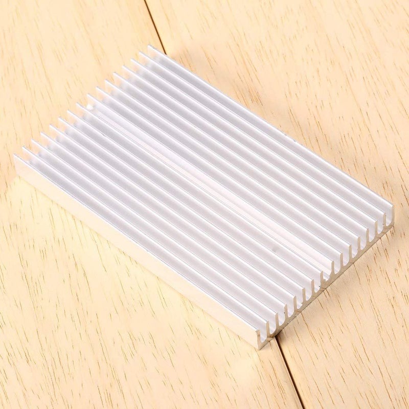 مشتت حرارة من الألومنيوم مقاس 100x60x10 مم لرقائق التبريد التبريد DIY لترانزستور الطاقة LED IC - Image 3