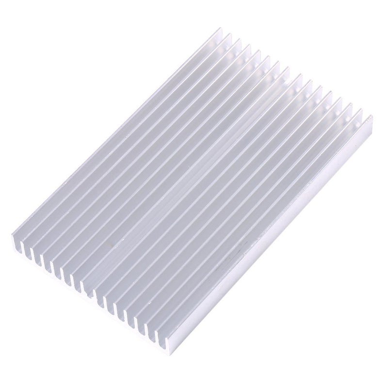 مشتت حرارة من الألومنيوم مقاس 100x60x10 مم لرقائق التبريد التبريد DIY لترانزستور الطاقة LED IC - Image 2