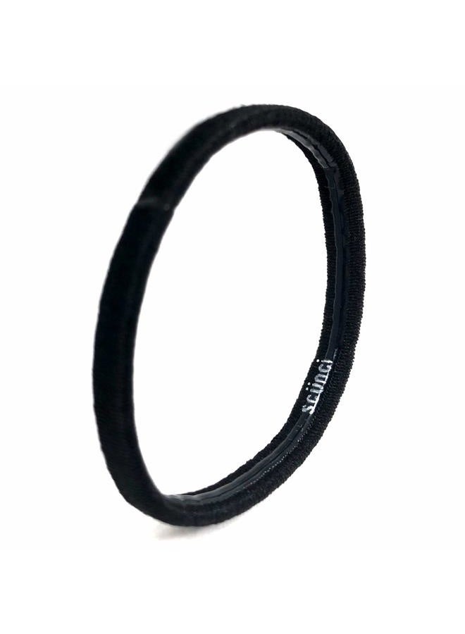 Scunci No-Slip Grip Comfortable All Day Strong Hold, Black Elastics, 10-Pcs per Pack (1-Pack) - Image 2