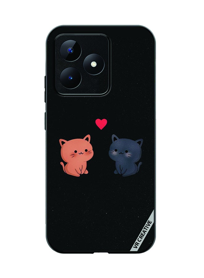 VR CREATIVE Protective Case Cover For Realme C53 Cats Design Multicolour - Image 1