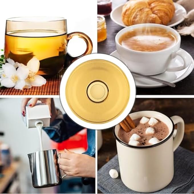 GraGra Silhouette Tea Warmer Stainless Steel Tea Warmer With Candle Holder Teapot Warmer Base For Home Office Tea House Heating Tea Coffee Water And Milk Golden - Image 4