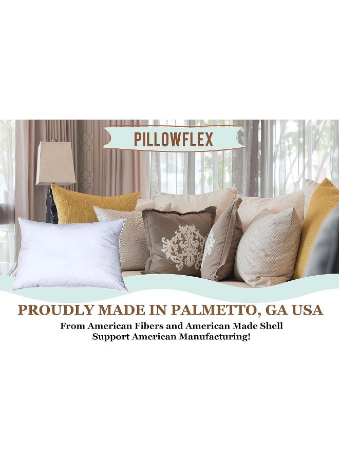 Pillowflex Premium Polyester Throw Pillow Insert  21x27  Ultra Soft Large Rectangle Throw Pillow Couch Sham Lumbar Back Sofa  Machine Washable  Decorative Accent Form  1 Soft Pillow - Image 4