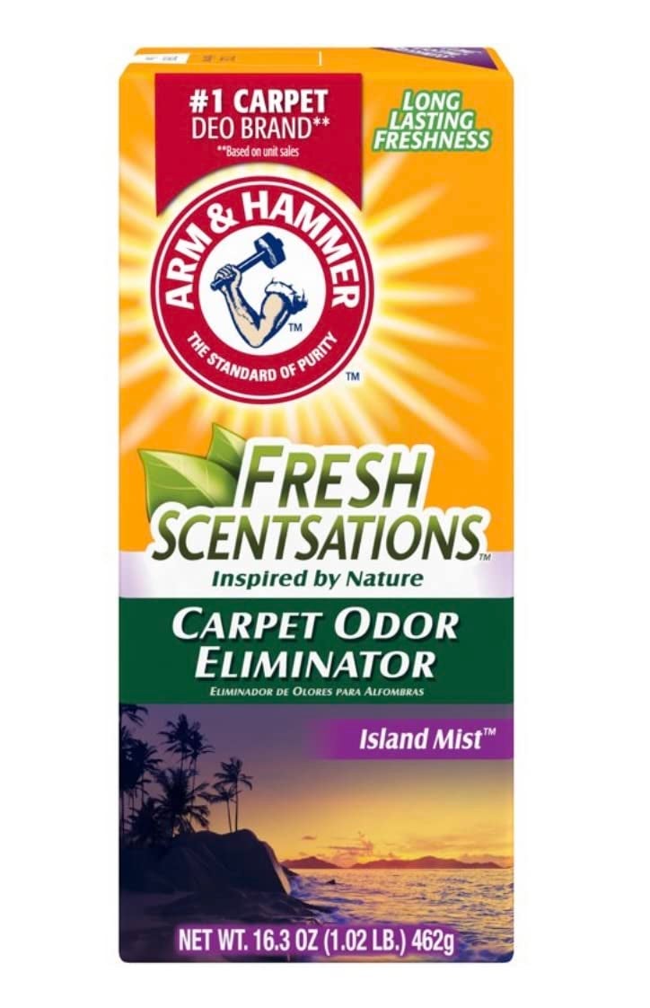 Arm & Hammer أرم & هامر فريش سينسيشنز آيلاند ميست مزيل روائح السجاد 16.3 أونصة - Image 4