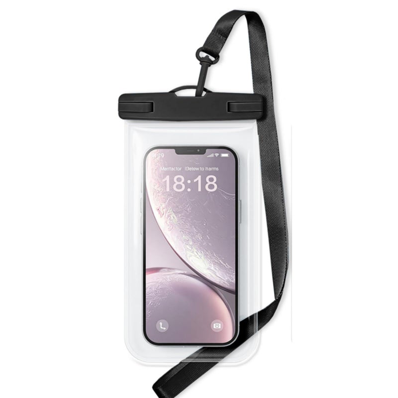 Criyar 1/2 Pack Waterproof Phone Pouch Compatible with iPhone 17/16/15/14/13/12 Pro Max & Galaxy S24+/S23 7in Waterproof Phone Case,IPX8 Beach Travel Must Haves,Beach Essential Dry Bag, Black, 1 Pack - Image 1