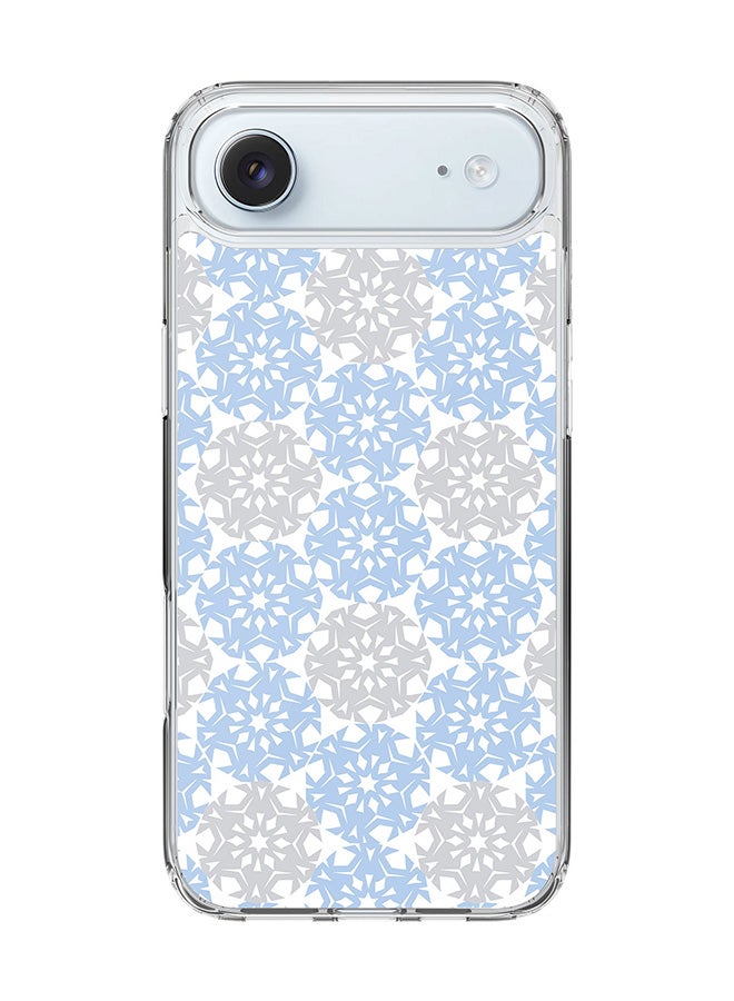 Stylizedd Classic Clear MagSafe Case for iPhone 17 Air , Hybrid Soft Case Flexible Edges Anti Drop TPU PC Gel Thin Transparent Cover [ Designed for iPhone 17 Air ] - Frozen Snowflakes Full Print
