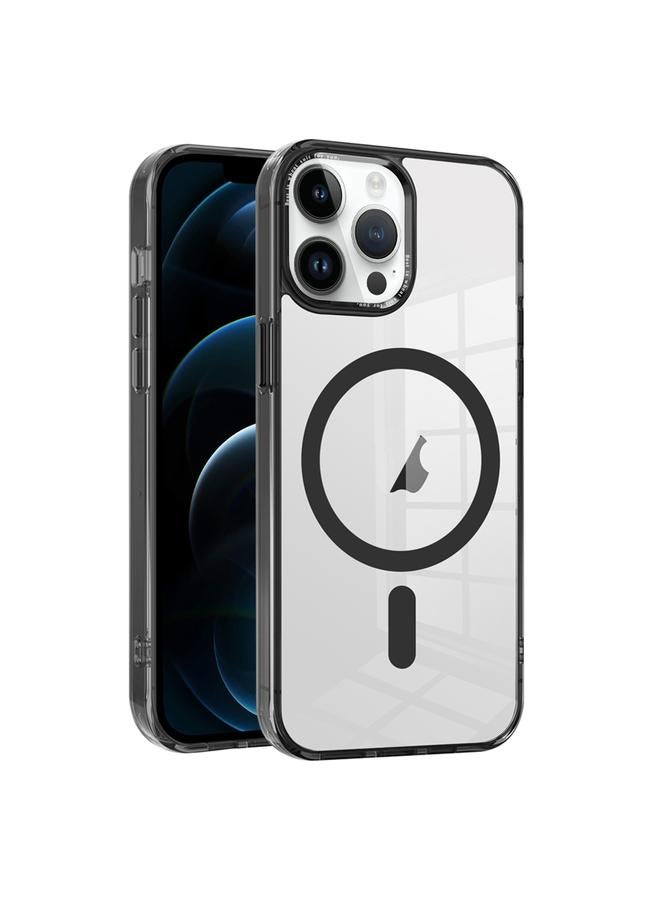 Zaboon Case For iPhone 12 Pro Max Ice Color Magnetic Series TPU Hybrid Acrylic Magsafe Phone Case - Image 1