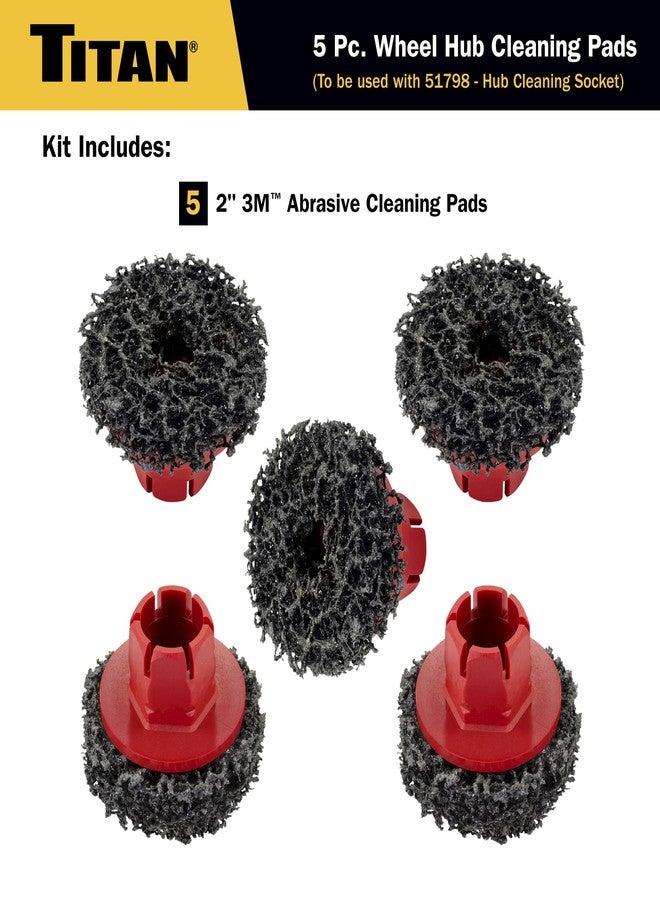 Titan 5-Piece 51799 Wheel Hub Cleaning Pads Set - Image 2