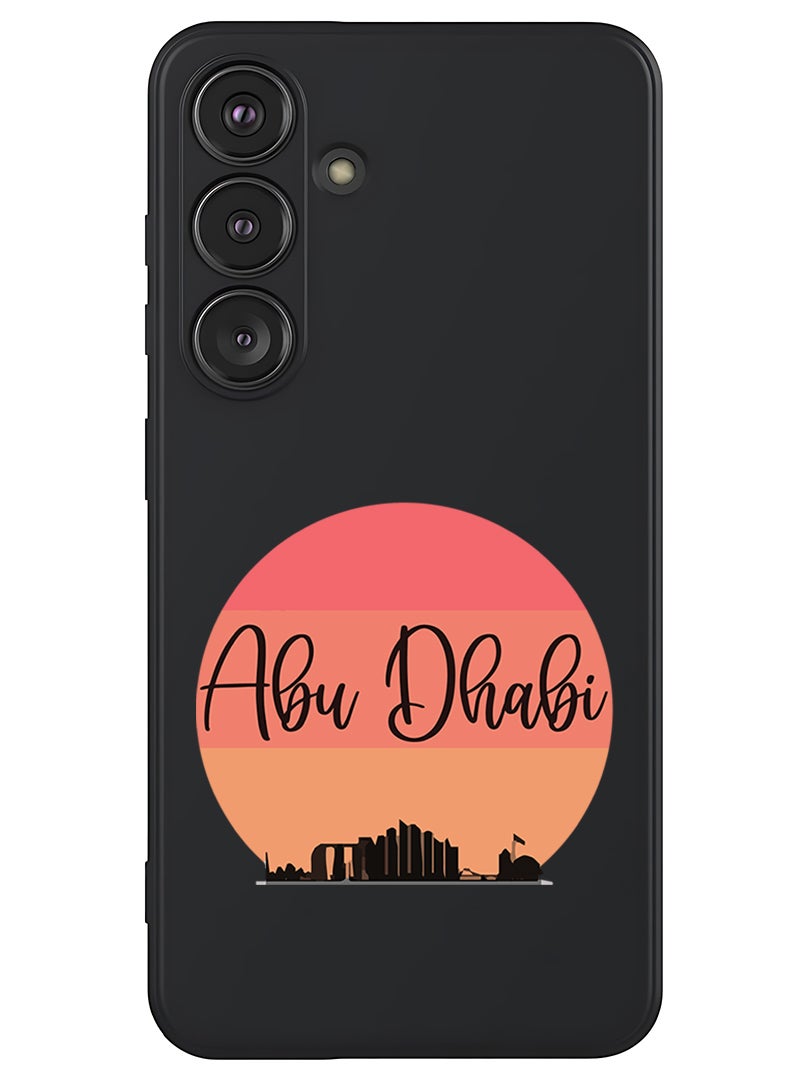 Theodor Protective Slim Fit Case Liquid Silicone Cover with Full Body Protection Anti-Scratch Shockproof Case For Samsung Galaxy S25 Plus (Black) - Abu dhabi Sun  - Image 1