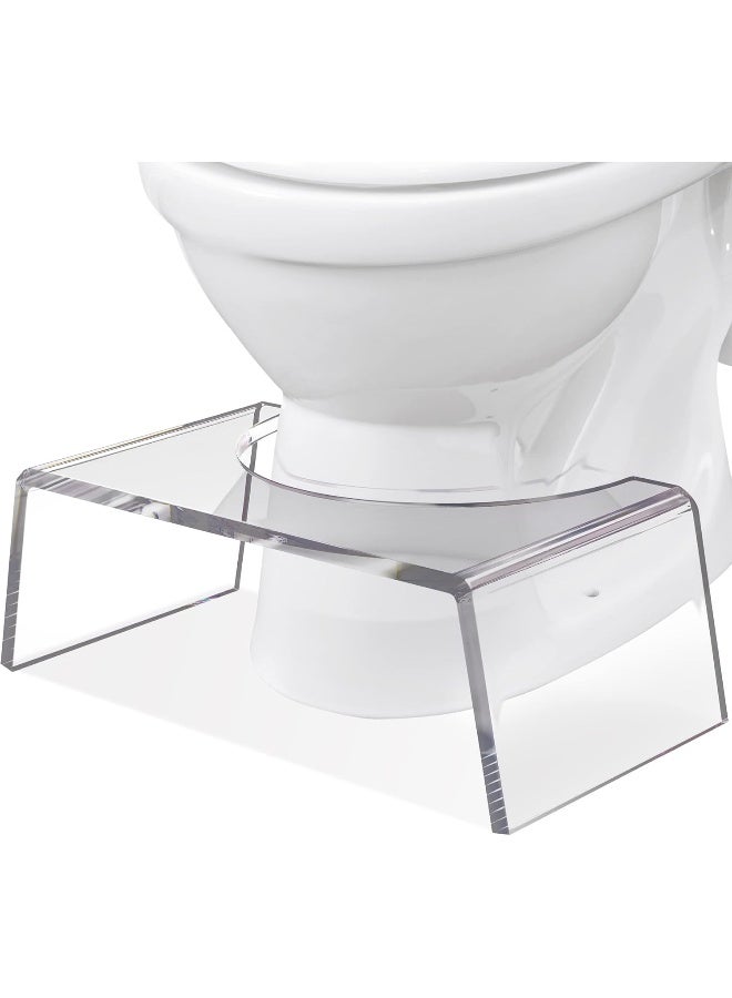 TPGP Clear Acrylic Step Stool For Kids, Toilet Step Stool For Toddlers Potty Training Aid - Image 1