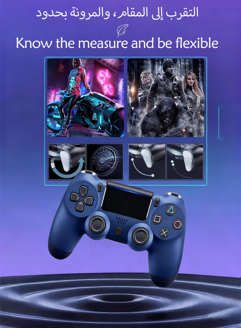 JOYFOCUS Game Controller Joysticks For PS4 Controller PC Computer Steam Wireless Bluetooth Mobile Phone Controller Blue - Image 5