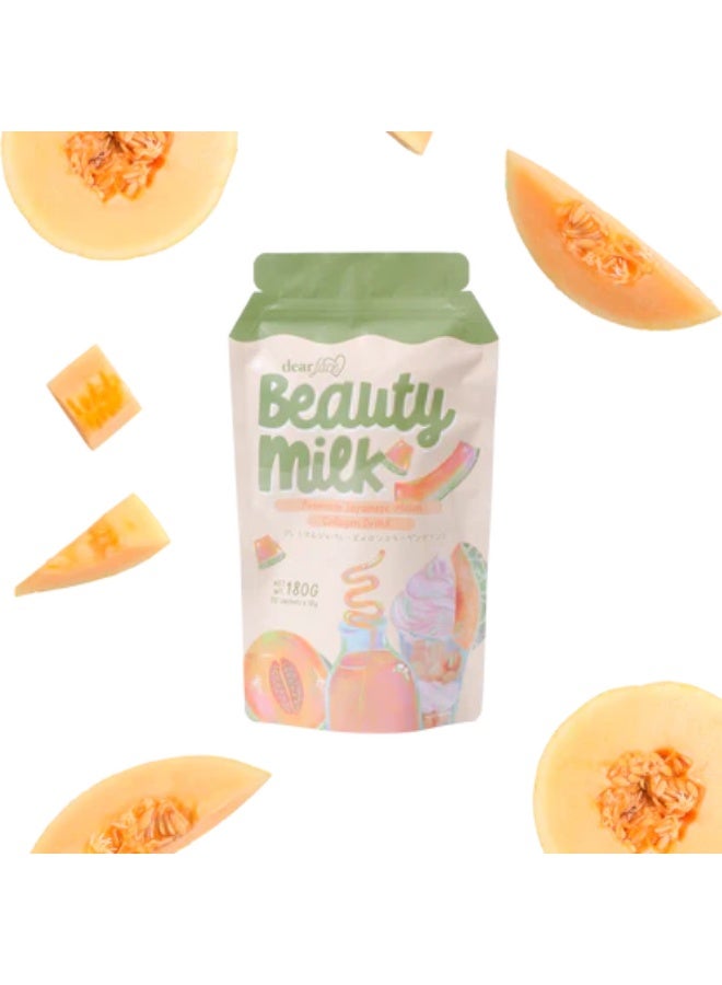 dear face Beauty Milk Premium Japanese Melon Collagen Drink - Image 2