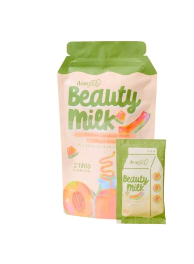 dear face Beauty Milk Premium Japanese Melon Collagen Drink - Image 3