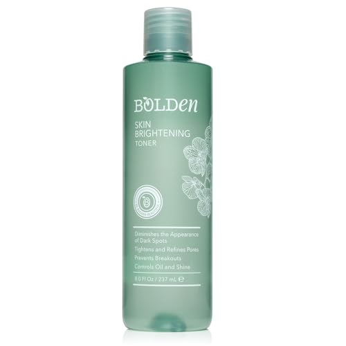 Bolden Skin Brightening Toner for Face - Exfoliating Toner for Oily Skin with AHA Glycolic Acid, Niacinamide & Hyaluronic Acid | Helps Reduce Breakouts, Fade Dark Spots & Refine Pores | 8.0 Fl Oz - Image 1