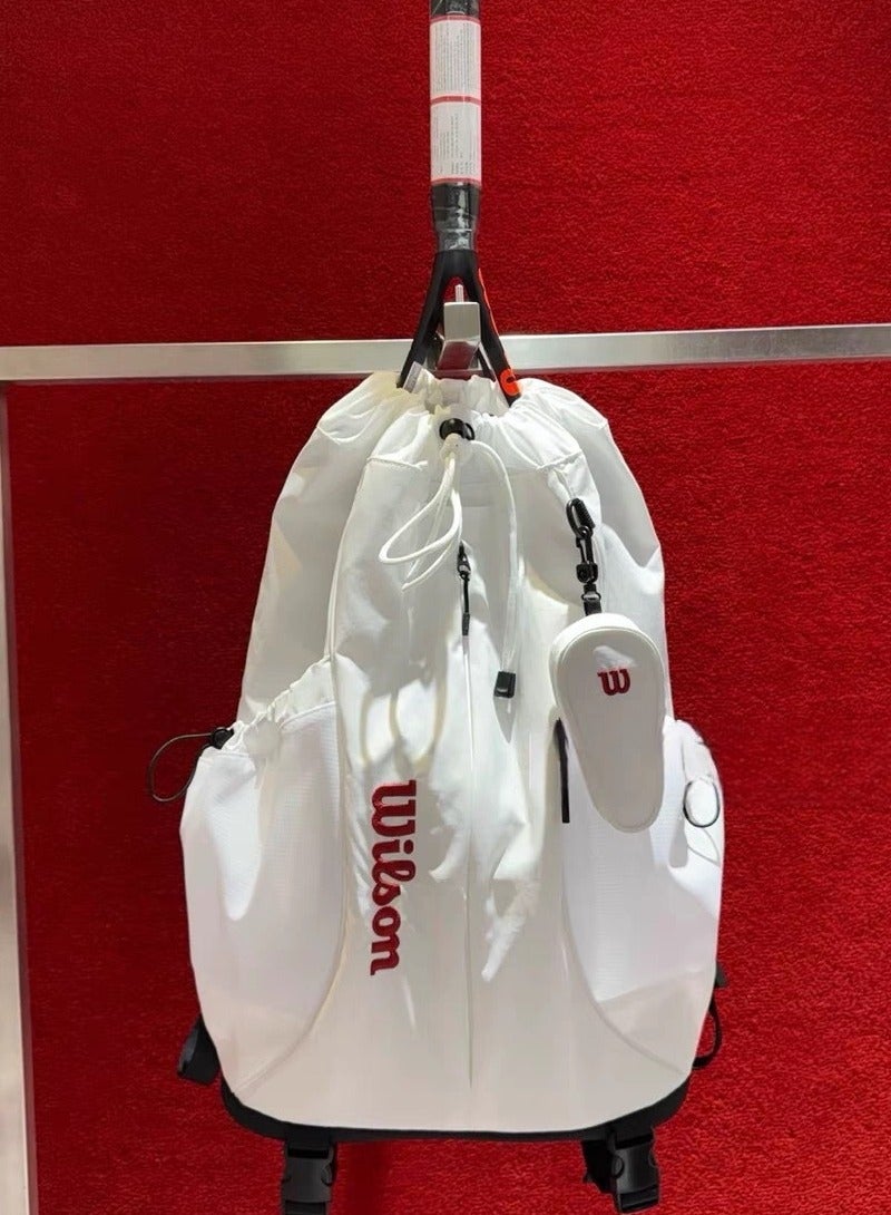 ويلسون حقيبة الظهر ويلسون للتنس واللياقة البدنية - الجيل الثاني، سعة كبيرة، تصميم بحجرتين مع حجرة مخصصة للأحذية، إغلاق بسحاب، مناسبة للاستخدام اليومي والخارجي - Image 2