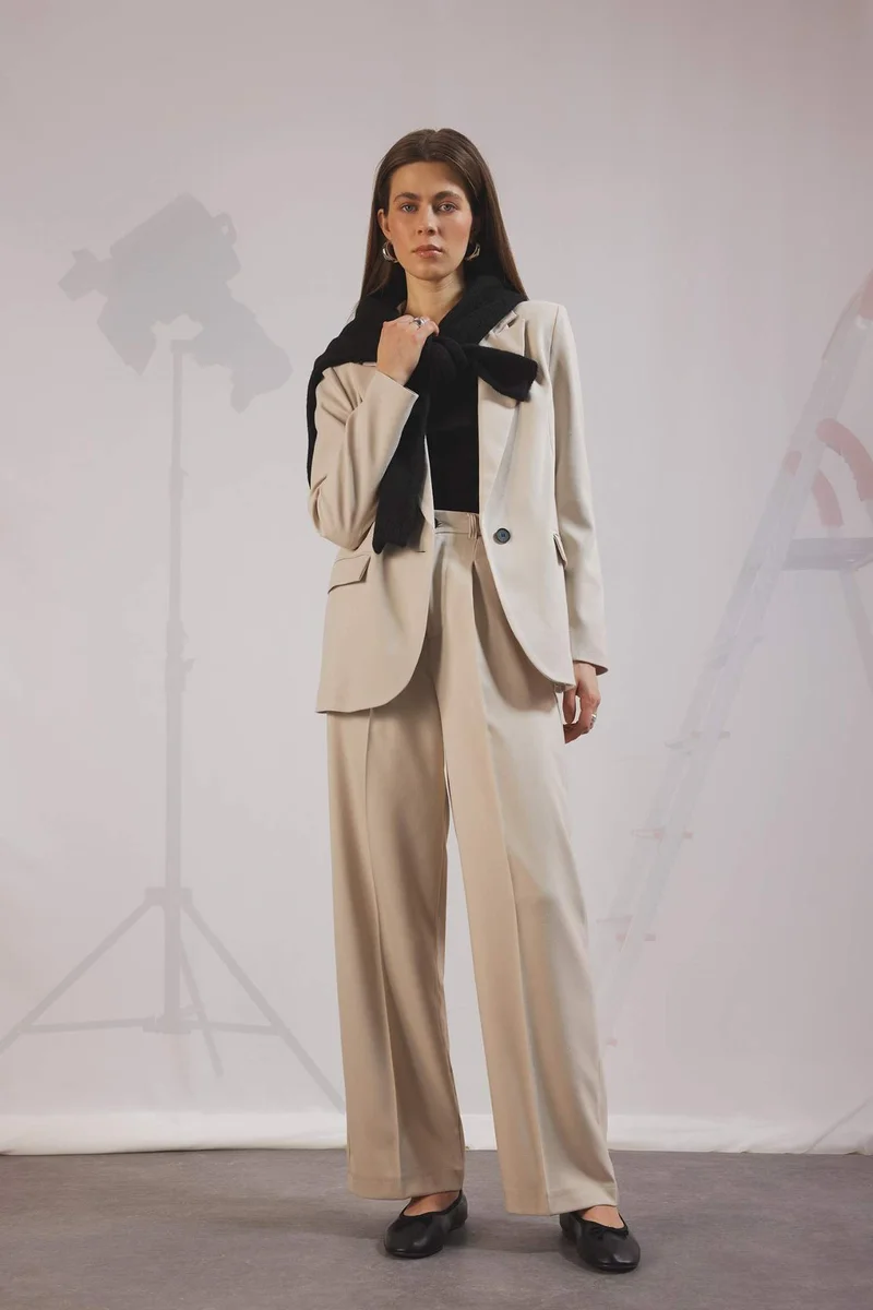 ديفاكتو Wide Leg Wide Leg With Pockets Trousers