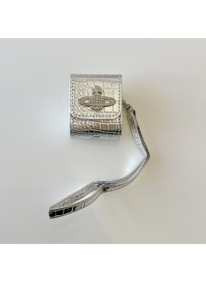 Generic - Luxury Diamond Empress Dowager Applicable Airpods 4/3 Protective Case Pro2 For Apple Bluetooth 1/2 Generation Earphone Case Cross Border-Color:Silver Queen Mother-Applicable Models:Airpods Pro - Image 1