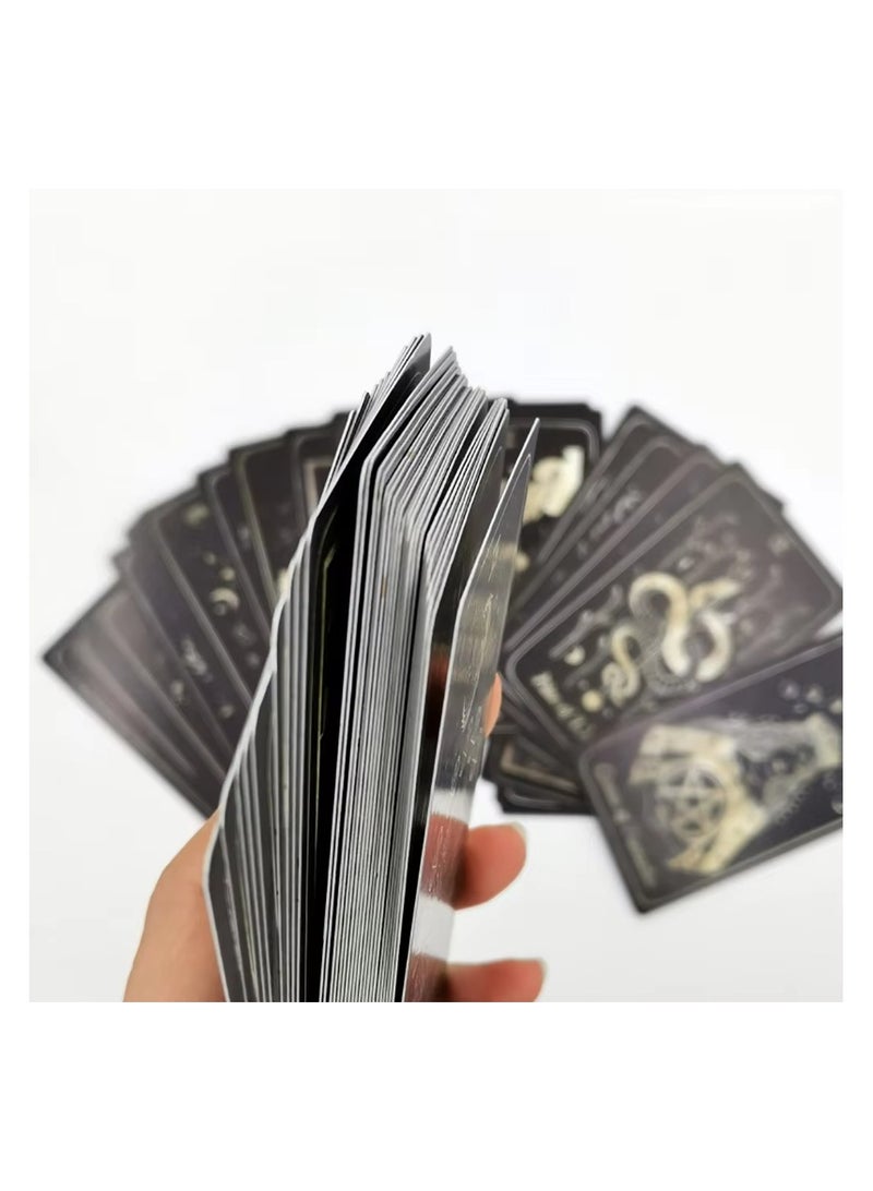 Beauenty 78 بطاقة/مجموعة شواطئ القمر لونا سومنيا تاروت مجموعة كاملة أحلام نجمية علم الفلك السماوي أداة تنبؤ سحرية هدايا - Image 4