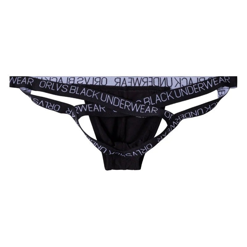 Men's Thong Underwear with Cross Back Straps - Modal Fabric, Low Rise, Breathable, Shaping Fit