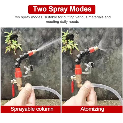 Serplex® Brass Mist Spray Nozzle Attachment For Angle Grinder,Flexible Water Sprayer Nozzle With Valve & Screw Fix Knob Water Mist Spray Cooling For Cutting Machine - Image 4