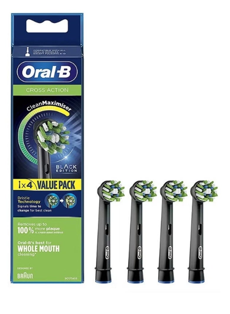 أورال بي رأس فرشاة الأسنان الكهربائية Oral-B Pro Sensitive Clean، براعم على شكل X وناعمة جدًا لتنظيف لطيف وإزالة الجير، عبوة من 4 رؤوس فرشاة أسنان، لون أبيض (قد يختلف التغليف) - Image 1