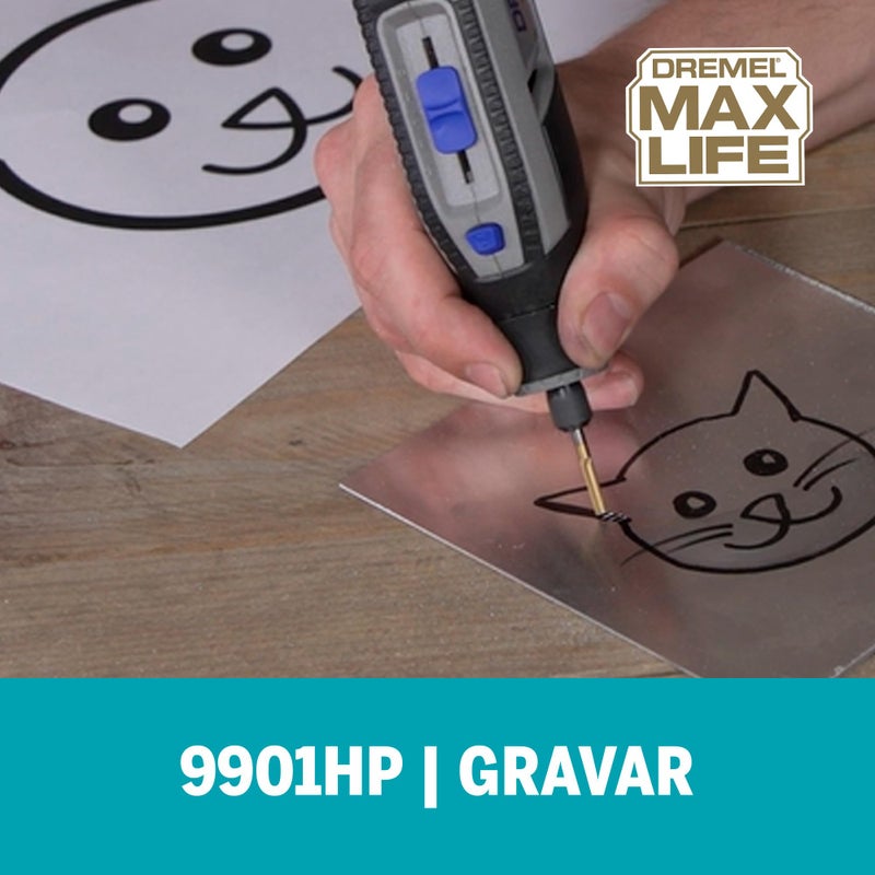 Dremel 9901HP 1/8 in. Cylinder Shape Tungsten Carbide High Performance Rotary Carving Bit - Image 2