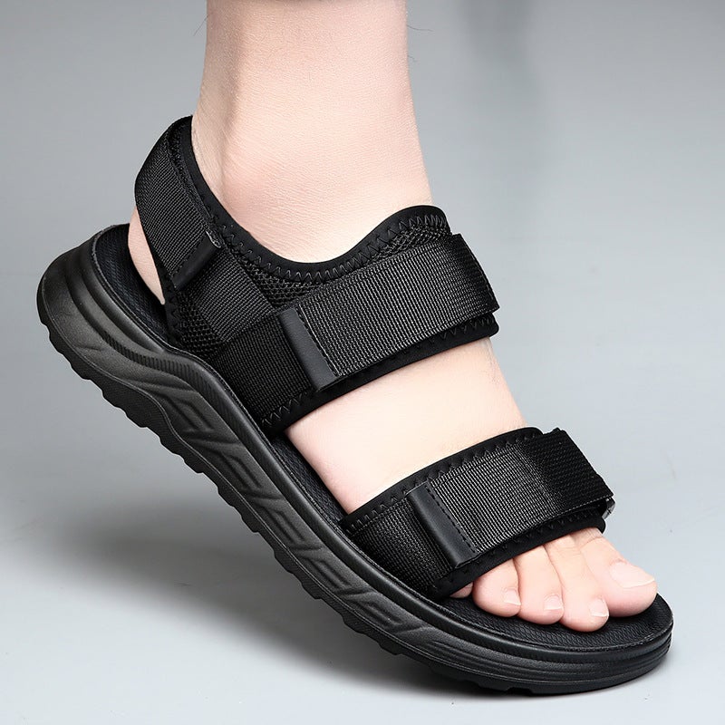 Sandals Men'S Summer 2024 Outdoor Leisure Sports Beach Shoes Boys Outer Wear Soft-Soled Anti-Slip Waterproof Sandals - Image 2