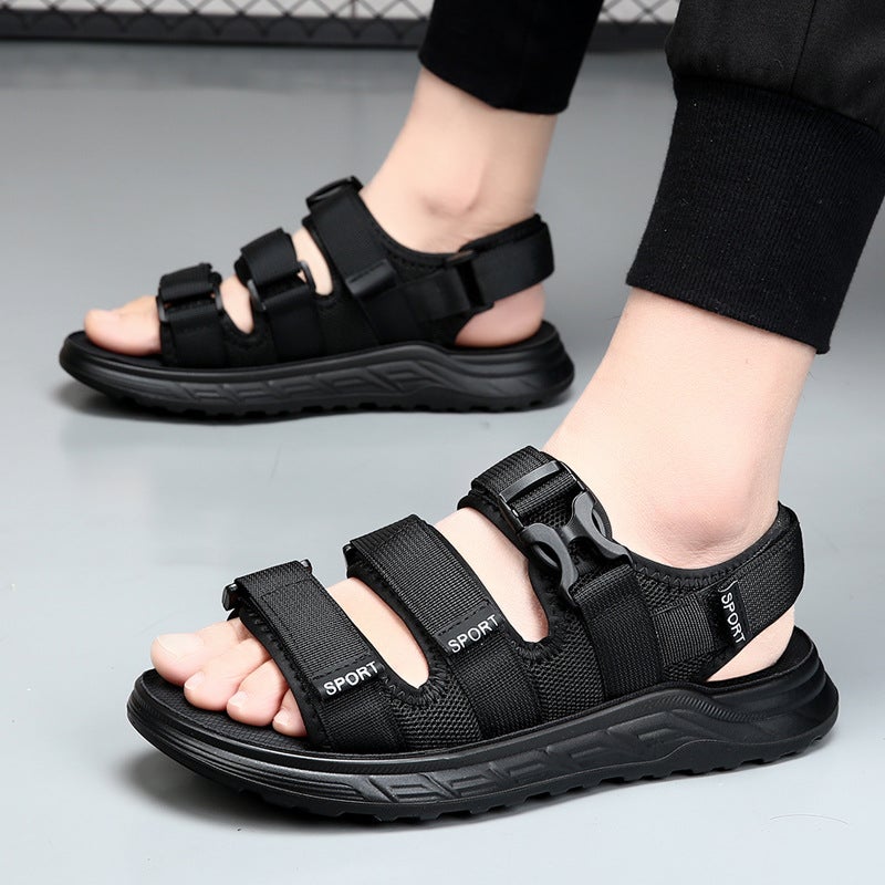Sandals Men'S Summer 2024 Outdoor Leisure Sports Beach Shoes Boys Outer Wear Soft-Soled Anti-Slip Waterproof Sandals - Image 4