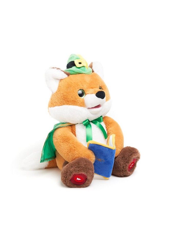 Cuddle Barn Sir Frederick The Storyteller ; Fox Animated Storytelling Stuffed Animal Plush Toy Reads 5 Fairy Tales Mouth Movement Swaying Motion Lights Up 12 Inches - Image 3