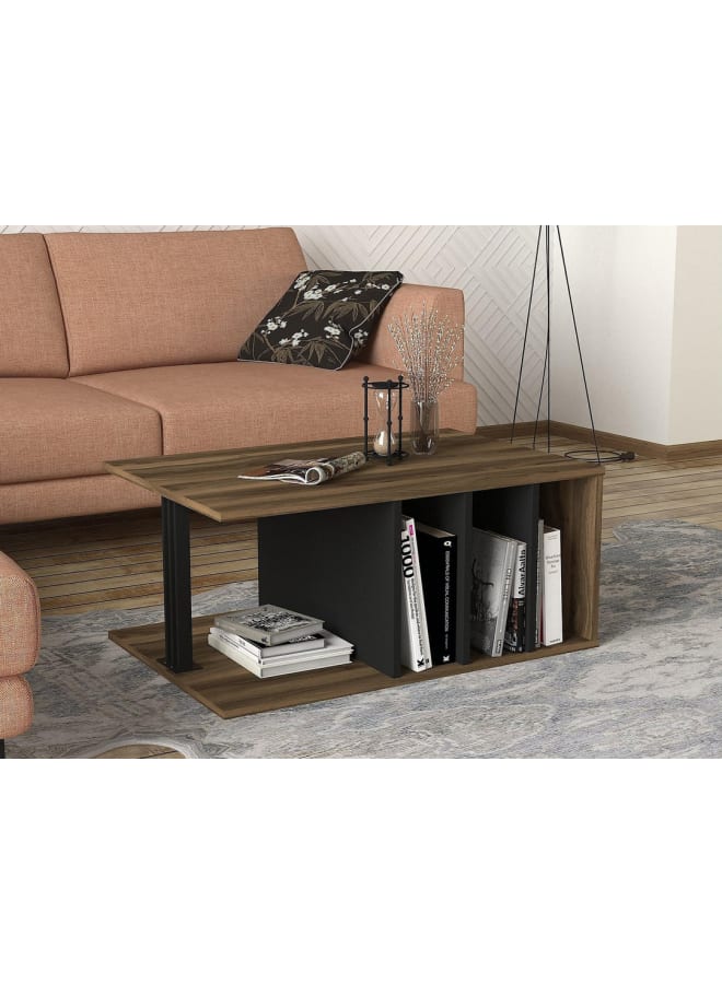 ريترو RA-T13 ترابيزة قهوة 60×90×40سم - بني×أسود - Image 2