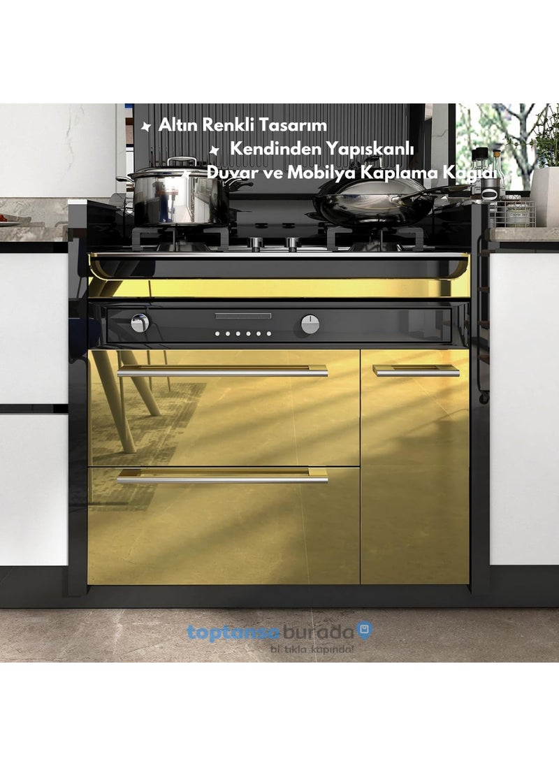 Technosmart 60CM×500CM Self Adhesive Foil Kitchen Cabinet Table White Goods Covering Wallpaper  - Image 5