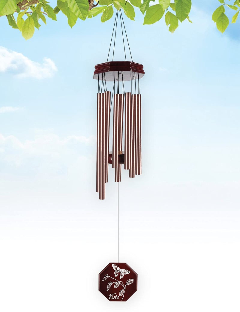 Sunset Vista Designs 90650 Outdoor Wood and Metal Tuned Wind Chime for Patios Porches and More, 26-Inch, Bronze - Image 2