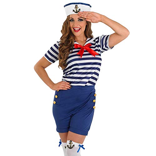 fun shack Sailor Costume Female, Sailor Costume Women, Navy Costumes, Sailors Dress, Halloween Costumes For Women Adult, X-Large - Image 2