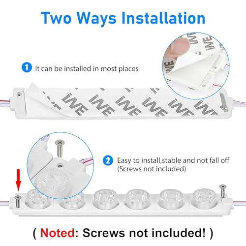 Linkstyle 12V 90 LEDs Van Interior Lights Kit, Super Bright Ceiling Dome Lamp Lights for Van RV Trailer Boat Bus, 15 Modules White - Image 4