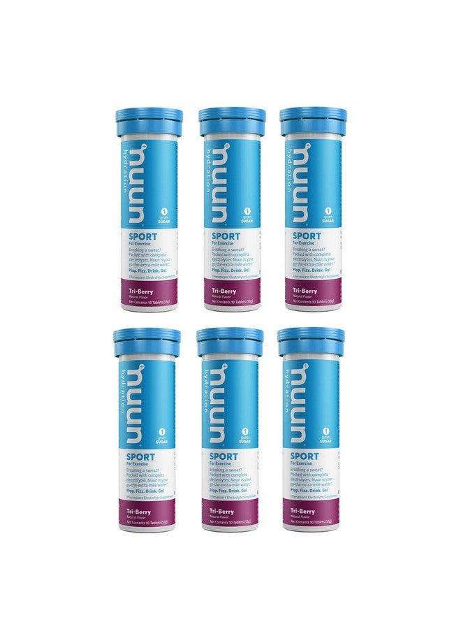 Nuun Active Triberry Electrolyte Enhanced Drink Tablets (6Pack Of 10 Tablets) - Image 1