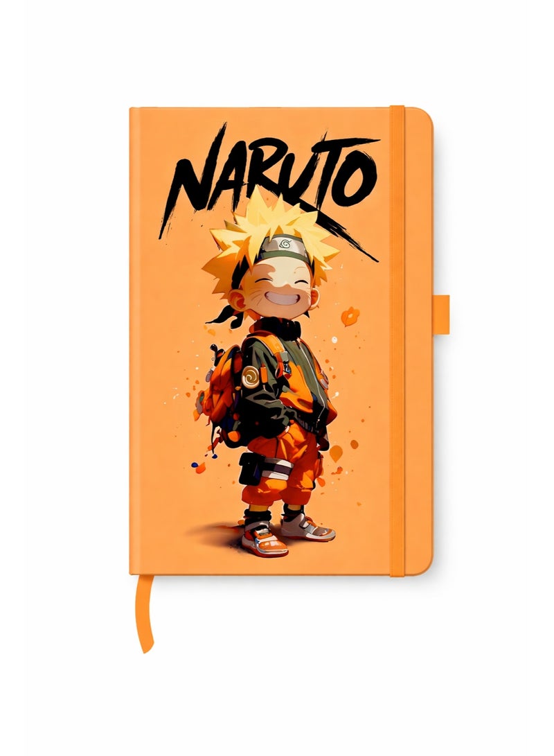 Bickerbond Naruto Uzumaki Anime Hardcover Notebook - Hidden Leaf Edition | A5 Premium Lined Orange Journal - Image 1