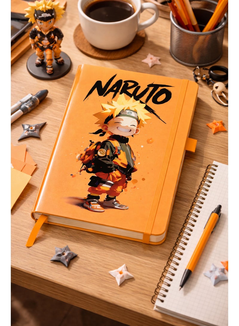 Bickerbond Naruto Uzumaki Anime Hardcover Notebook - Hidden Leaf Edition | A5 Premium Lined Orange Journal - Image 2
