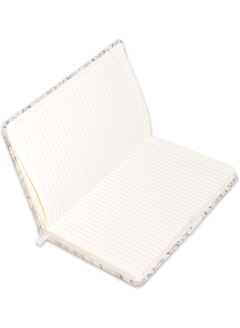 FIS FIS® Executive Notebook, Size 13x21CM, 96 Sheets Single Line Ivory Paper Rattan Beige Grey -FSNBEX1321RLGY  - Image 2