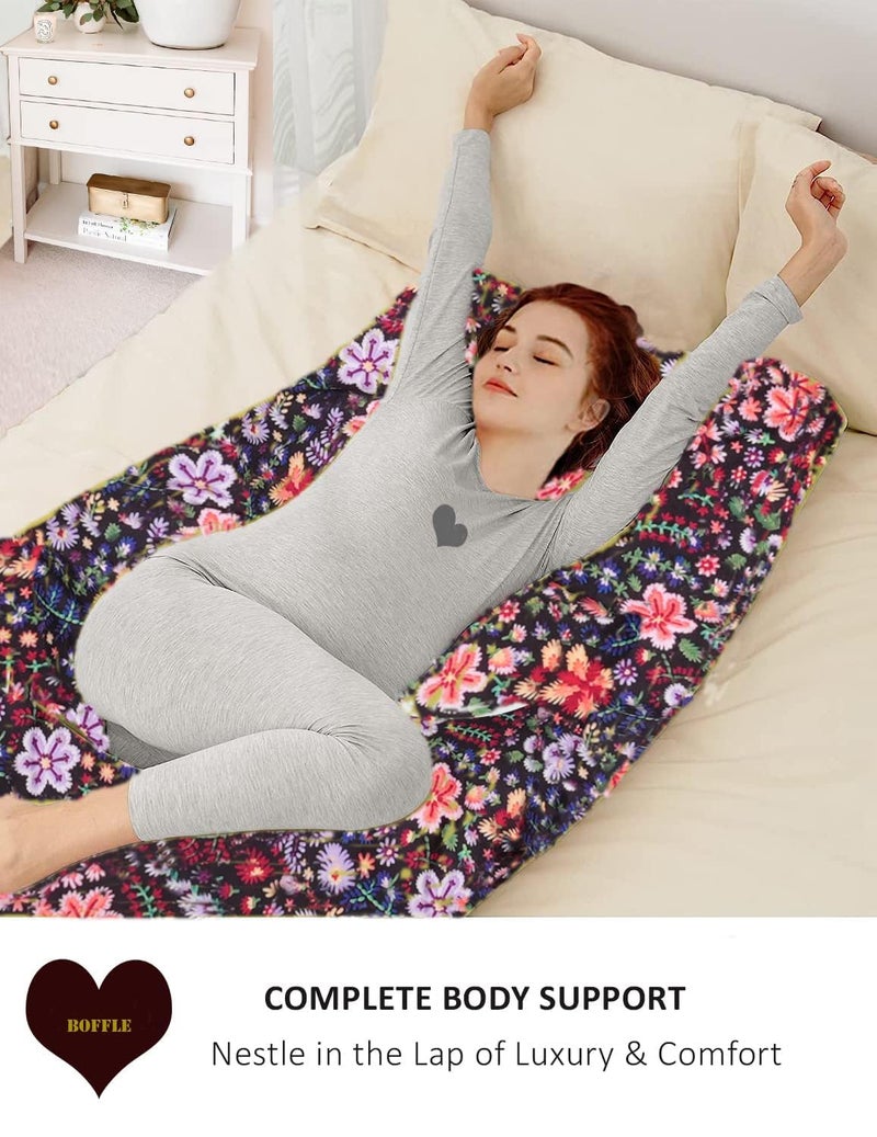 DARKZONE Pregnancy Pillow for Sleeping, Extra Large U Shaped Body Pillow, Maternity Pillow for Pregnant Women, Abdomen, Hip, Spine, Neck, Head Support Cushion, Wedge for Supporting Belly (Maroon) - Image 4