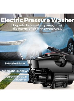 ALongDeng Electric Pressure Washer 3500 Psi 2000W High Power Washer with 32 ft Hose Detachable Water Gun Electric Pressure Washer for Cleaning Cars Fences Pool  - Image 2