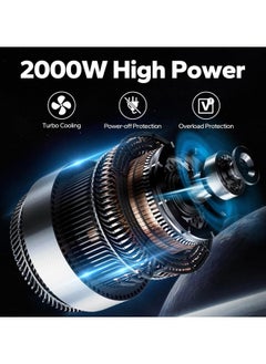 ALongDeng Electric Pressure Washer 3500 Psi 2000W High Power Washer with 32 ft Hose Detachable Water Gun Electric Pressure Washer for Cleaning Cars Fences Pool  - Image 4