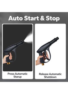 ALongDeng Electric Pressure Washer 3500 Psi 2000W High Power Washer with 32 ft Hose Detachable Water Gun Electric Pressure Washer for Cleaning Cars Fences Pool  - Image 5