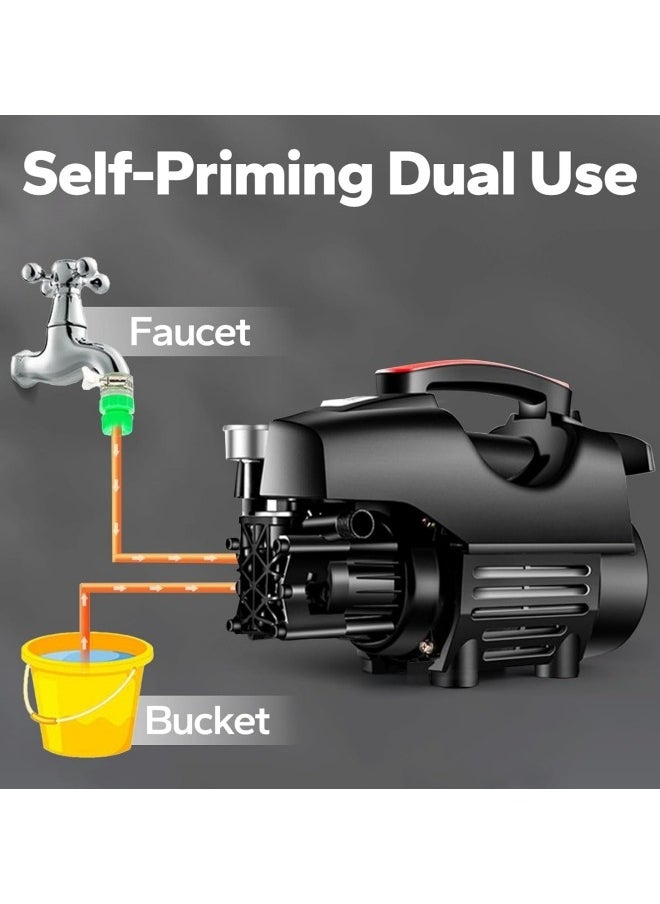 Electric Pressure Washer 3500 Psi 2000W High Power Washer with 32 ft Hose Detachable Water Gun Electric Pressure Washer for Cleaning Cars Fences Pool