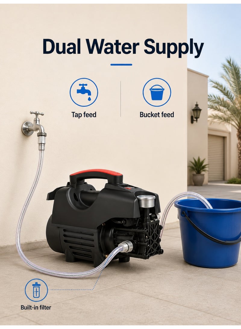 ألونغد غسالة الضغط الكهربائي 3500 PSI 2000W غسالة طاقة عالية مع خرطوم 32 قدم قابلة للفصل غسالة ضغط كهربائية لتنظيف أسوار سيارات - Image 4