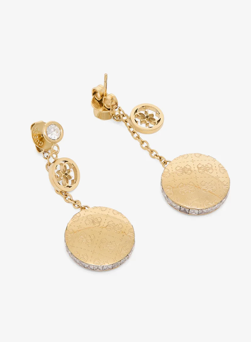 GUESS 37mm Side Crystal 4G Pendant Necklace